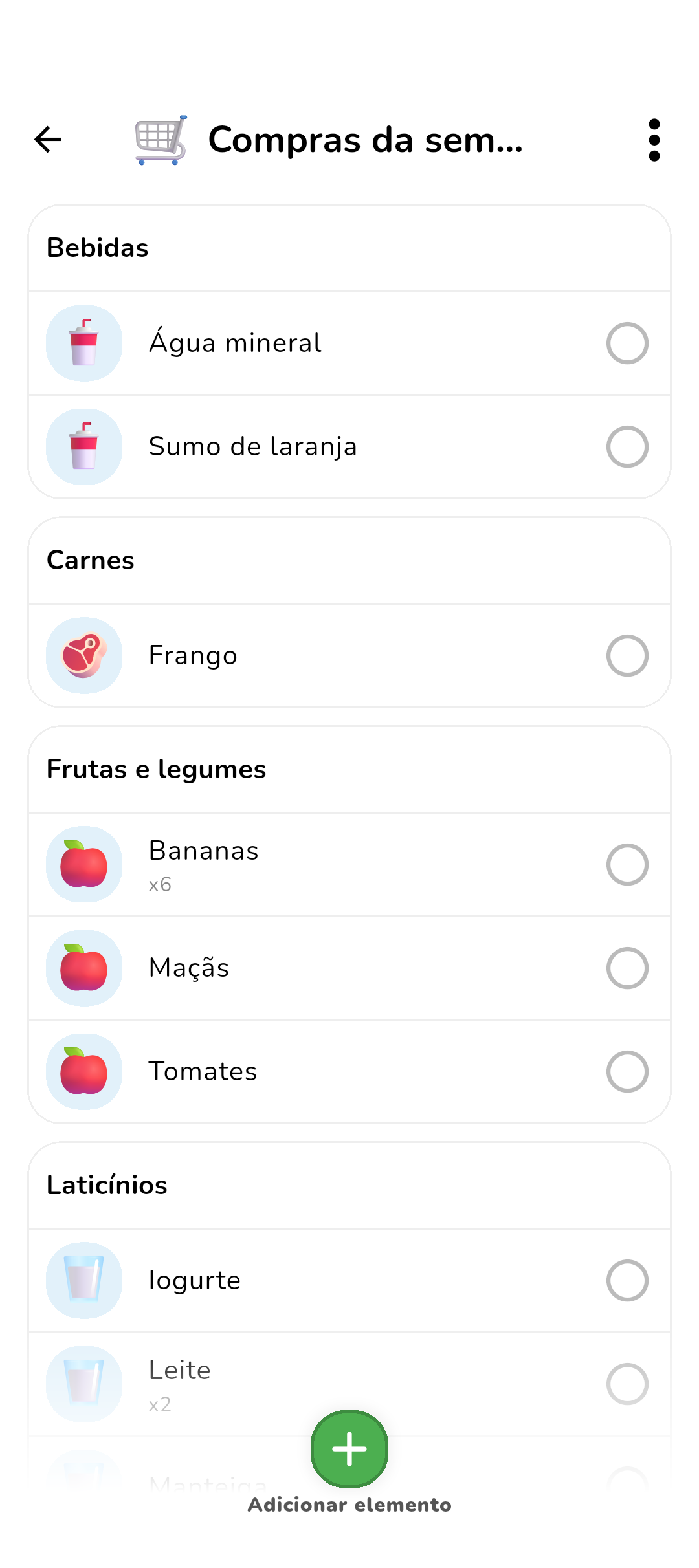 Koabit Shopping Lists